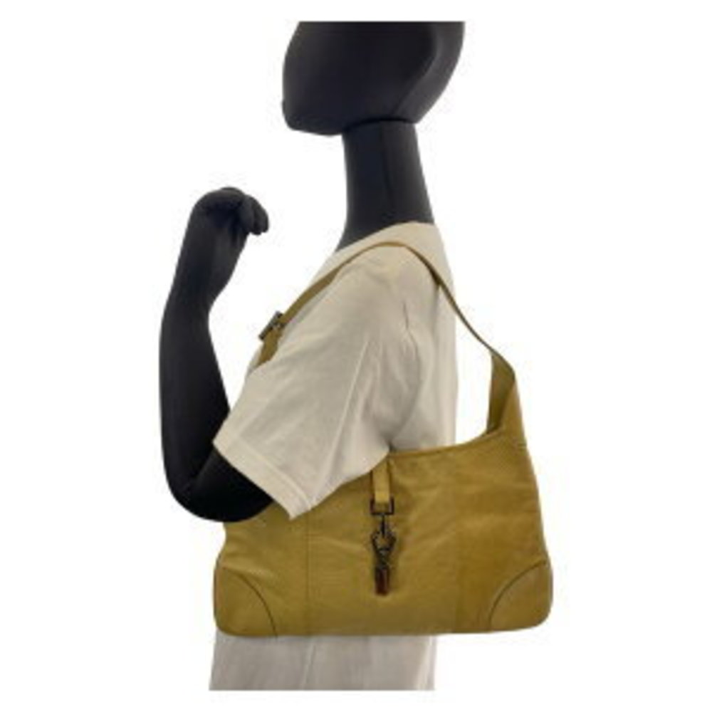 Gucci Jackie Beige Python Shoulder Bag - image 1